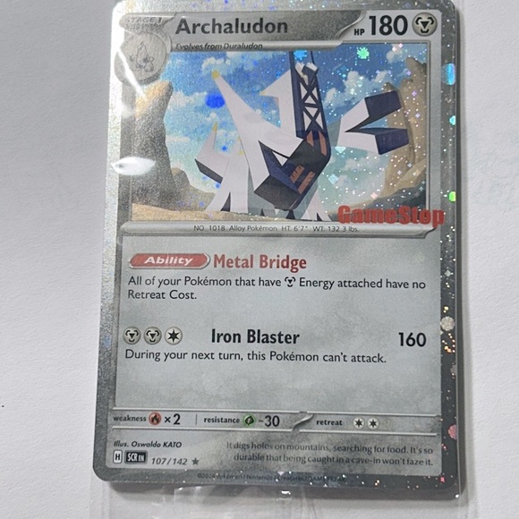 Pokemon TCG - Archaludon 107/142 - Sealed GameStop Stamp Promo - Brand New 🔨🔴⚪️ - Picture 1 of 5